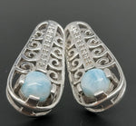 Load image into Gallery viewer, Larimar 925 Sterling Silver Earrings
