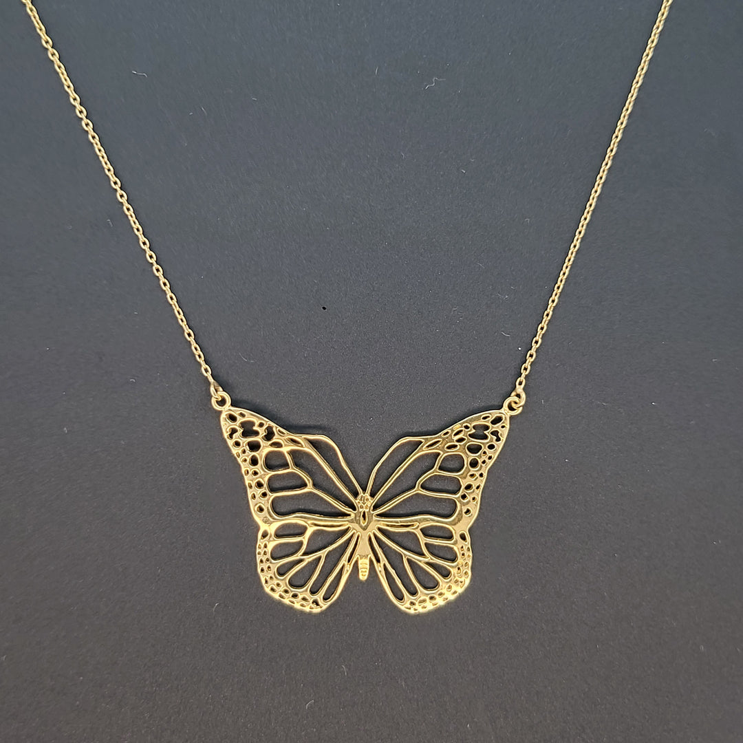 Gold Vermail 925 Sterling Silver Necklace