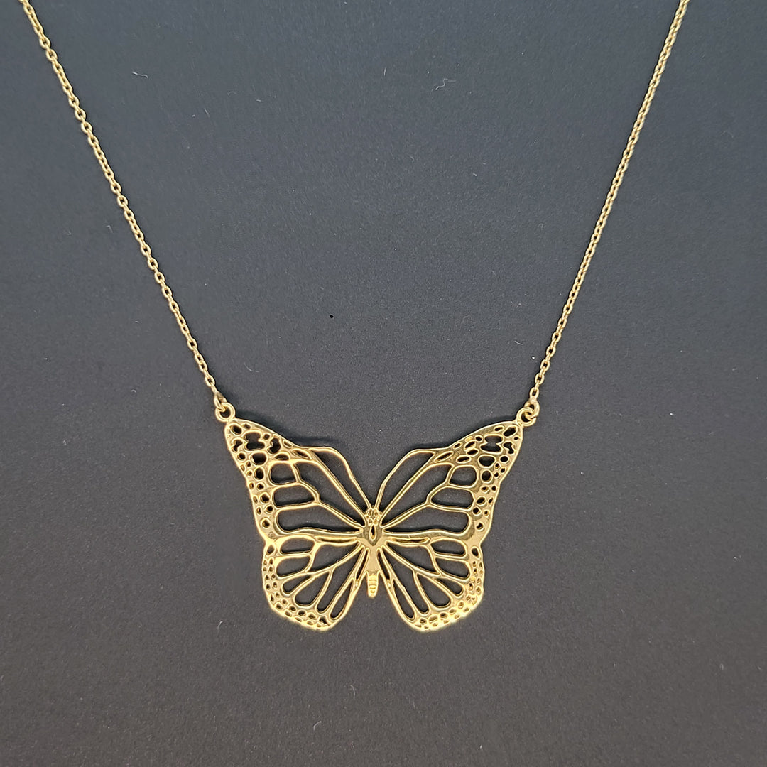 Gold Vermail 925 Sterling Silver Necklace