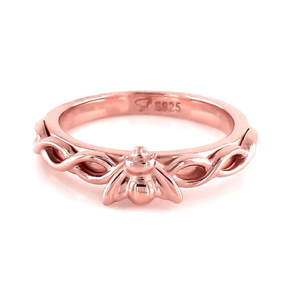 Arthika Silver bee Ring