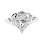 Load image into Gallery viewer, Molly Silver Rose Ring
