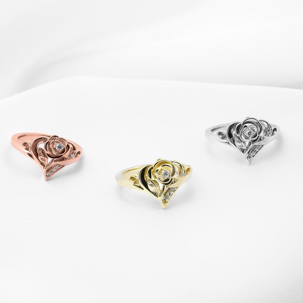 Molly Silver Rose Ring