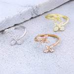 Load image into Gallery viewer, Shirely Silver Two Butterfly Ring
