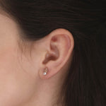 Load image into Gallery viewer, Lia Silver Wings Earrings
