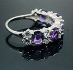 Load image into Gallery viewer, Amethyst Ring - 925 Sterling Silver
