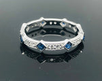 Load image into Gallery viewer, Blue Sapphire Ring - 925 Sterling Silver
