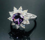 Load image into Gallery viewer, Amethyst Ring - 925 Sterling Silver
