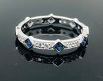 Load image into Gallery viewer, Blue Sapphire Ring - 925 Sterling Silver
