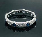Load image into Gallery viewer, Blue Sapphire Ring - 925 Sterling Silver
