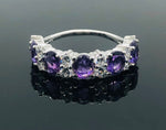 Load image into Gallery viewer, Amethyst Ring - 925 Sterling Silver
