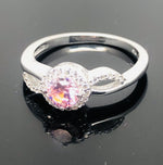 Load image into Gallery viewer, Pink Topaz Ring - 925 Sterling Silver
