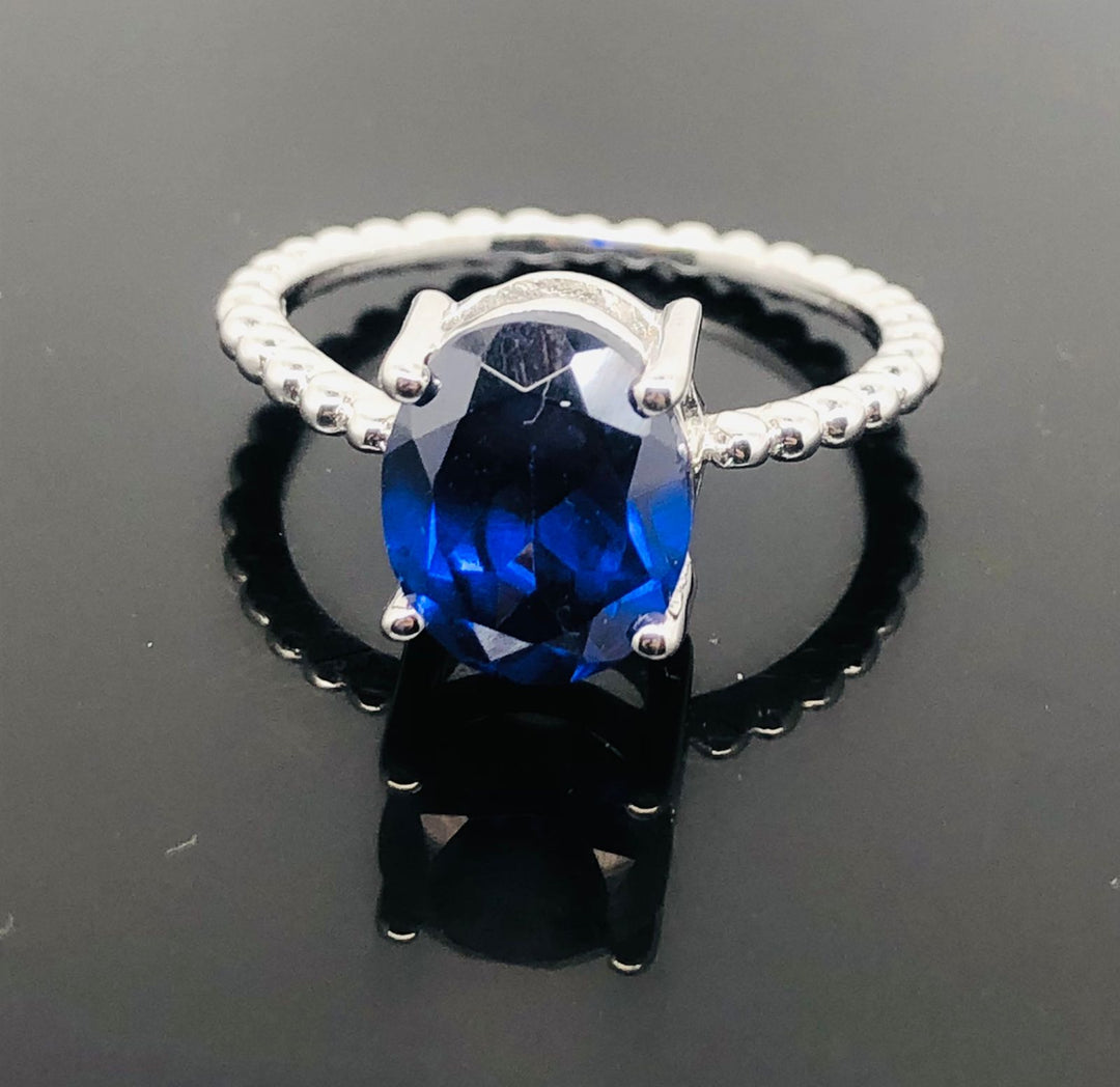 Amethyst Ring - 925 Sterling Silver