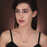 Load image into Gallery viewer, Pamelyn Silver Infinity Name Engrave Necklace with Birthstone
